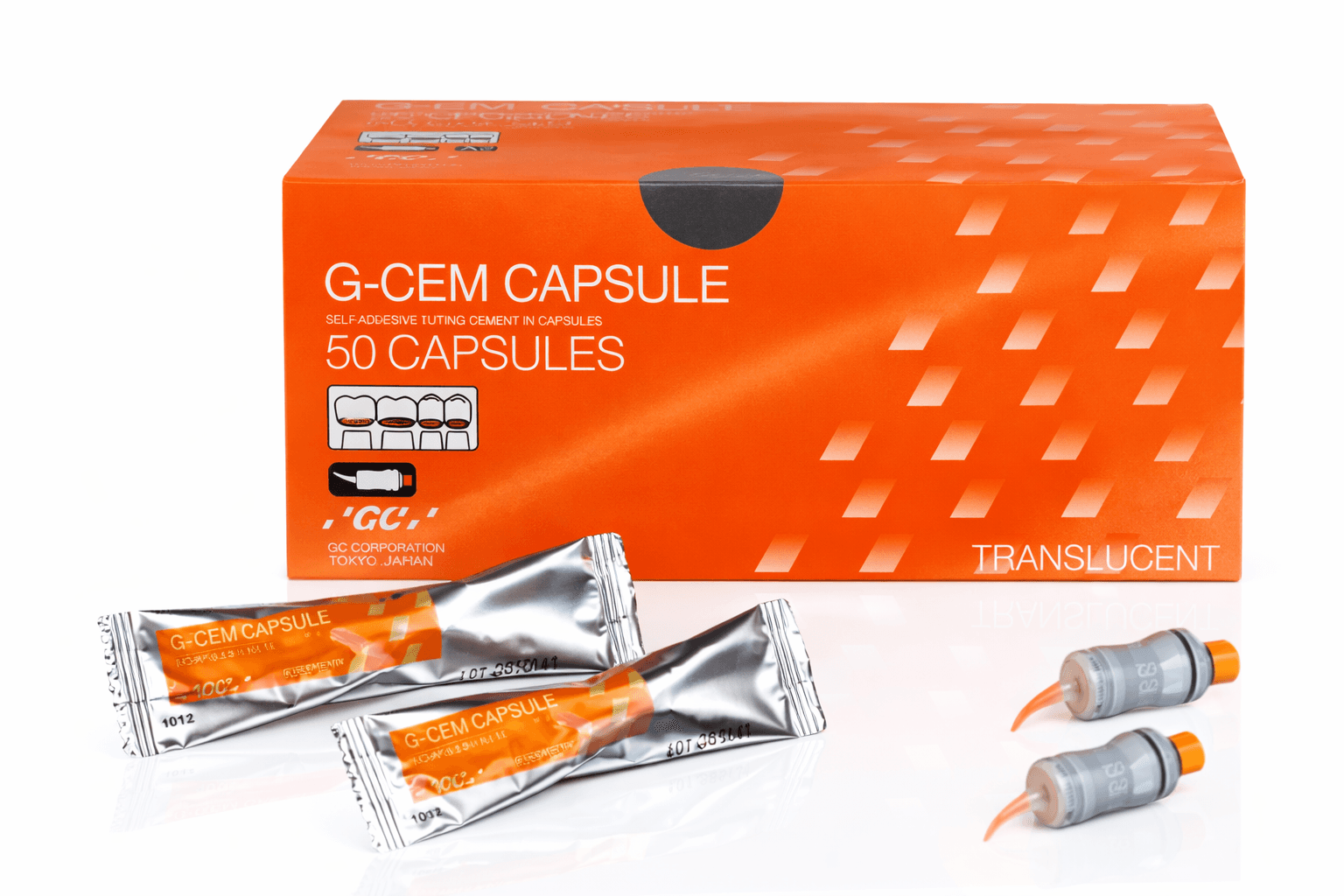 GC G-Cem qutusu 50 qapaq Translucent