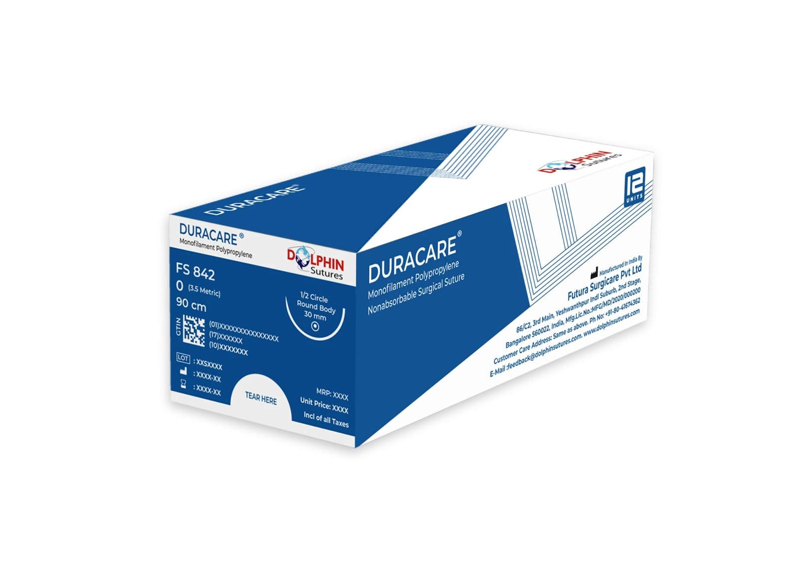 Dolphin Cərrahi sap ipek 3/0 Kəsici